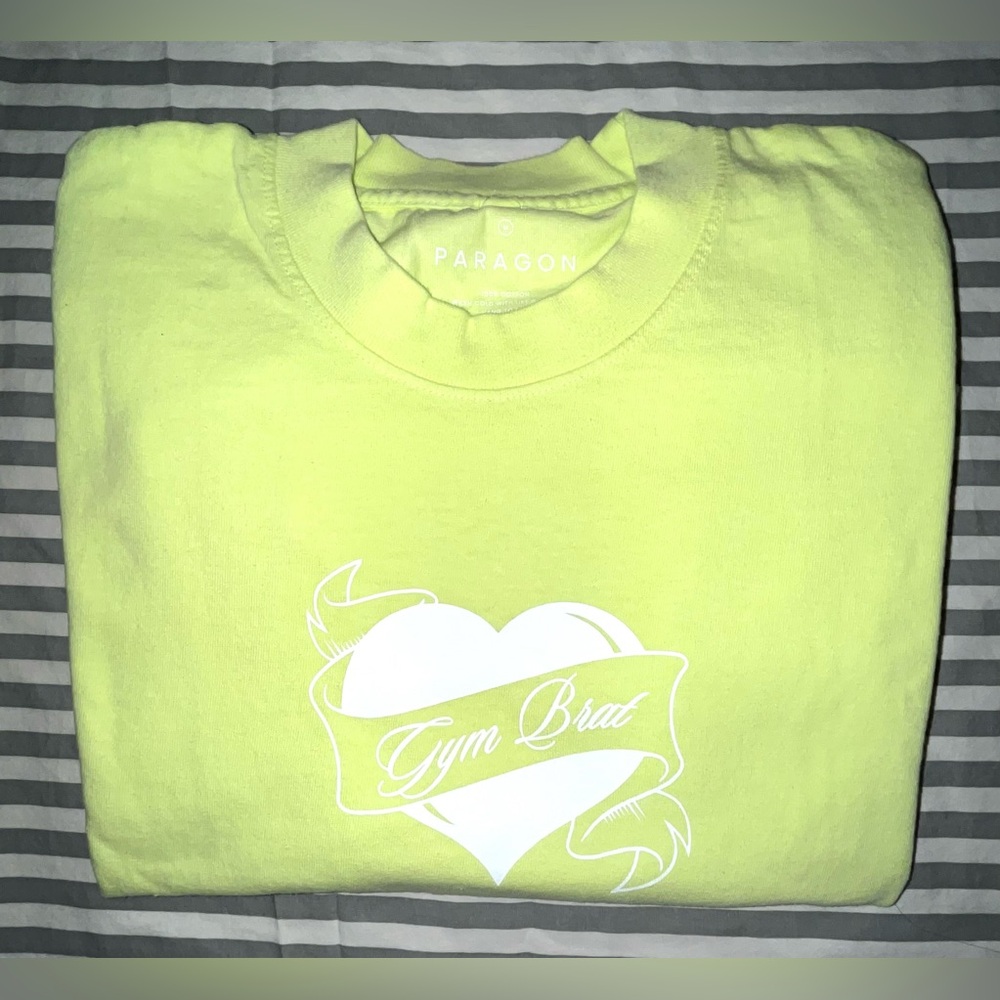 Paragon Fitwear Premium Cotton Gym Brat Ink Pump Cover in Lemon Lime Size M